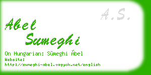abel sumeghi business card